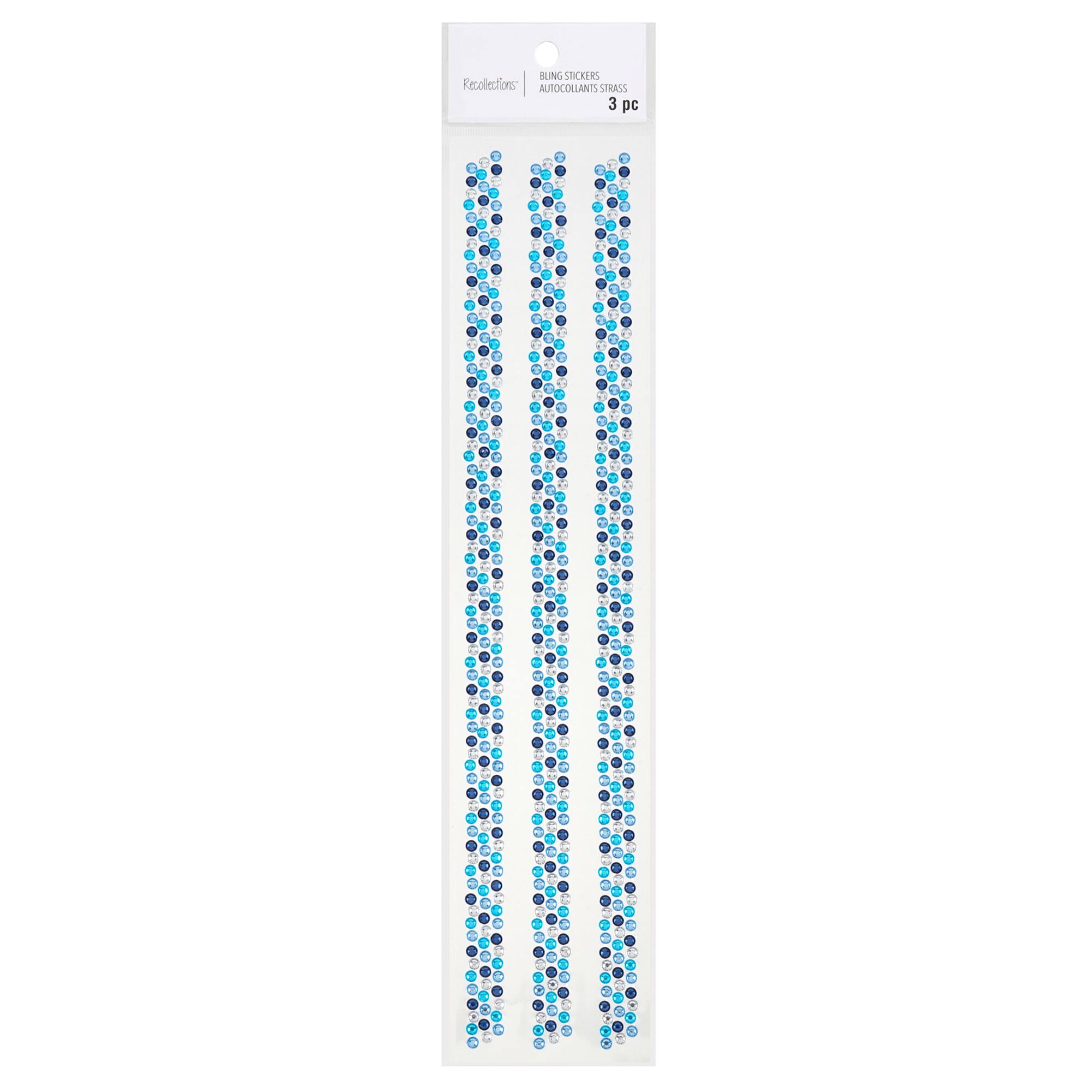 Blue & White Rhinestone Borders by Recollections™
